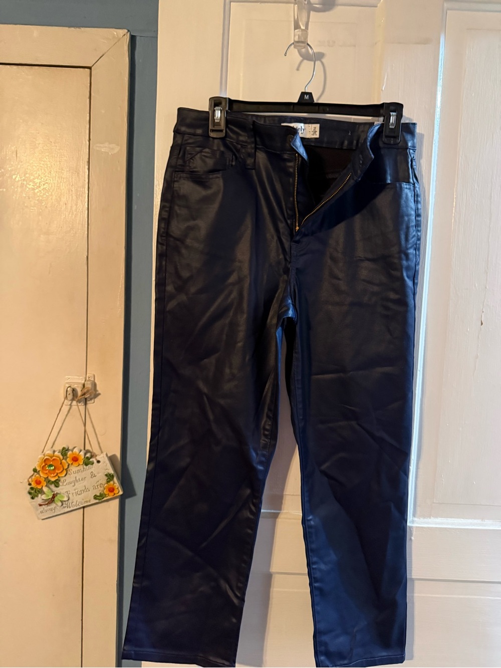 Maurices Faux Leather Skinny Pants - Blue